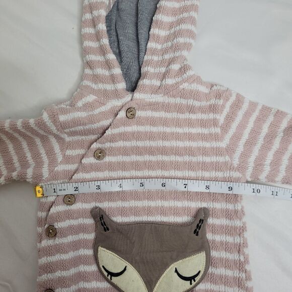 KISS THE LITTLE TROJAN bunny ear striped one piece outfit 3-6 months - Picture 8 of 9
